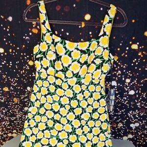 🌼 Diane Von Furstenberg for Target Yellow Floral Tank Dress